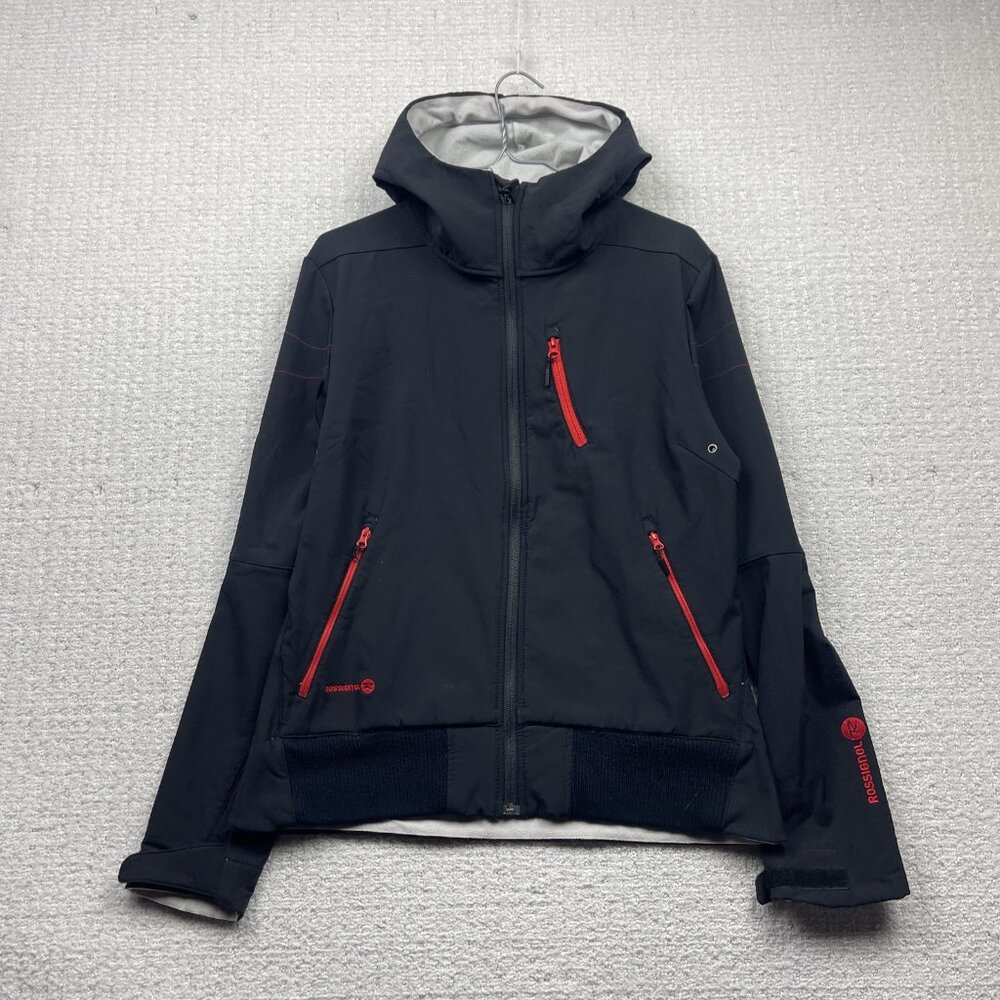 Rossignol Cross country XC skiing Hooded Jacket Wom M Softshell Lightweight